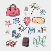Cartoon vector travel concept illustration in flat style. Object on travel journey discovery.
