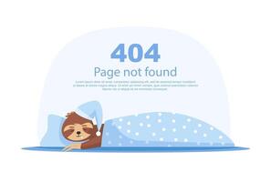 Internet network warning 404 Error Page or File not found for web page. vector