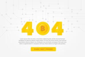Internet network warning 404 Error Page or File not found for web page. vector