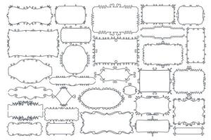 Various styles of text boxes are designed for use in comics and illustrations vector