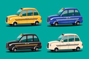 Taxi car service mockup for brands and Car Games. vector