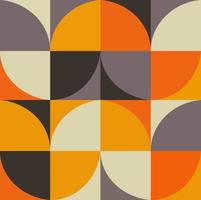 Quarter circle pattern with 5 different colors vector