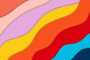 Abstract geometric wavy colorful background vector