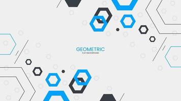 Abstract geometric flat background with polygon object vector