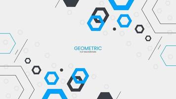 Abstract geometric flat background with polygon object vector