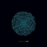 Abstract vector explosion lines equalizer circular shape isolated technology background. Big data algorithms visualization. Vector illustration in concept of technology, science, quantum explosion.