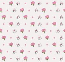 Alberta rose seamless pattern design vector