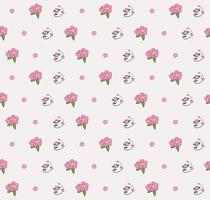 Alberta rose seamless pattern design vector