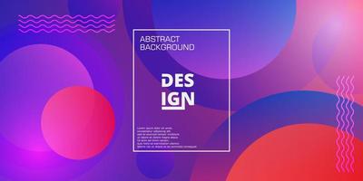 Creative geometric wallpaper. Trendy gradient shapes composition. Vector illustration