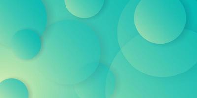 green abstract background elegant circle shape vector