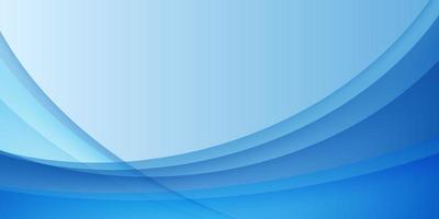 Abstract fluid blue wave banner vector background illustration