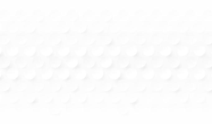 Abstract white and light gray circle pattern with shadow 3d background. Modern futuristic silver dots pattern design. Minimal and clean simple geometric shapes texture concept. Vector illustration