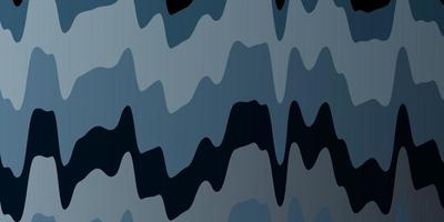 Dark BLUE vector background with curves.