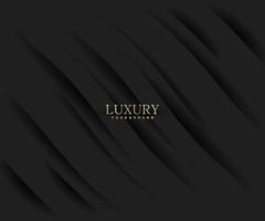 Abstract black luxury background with shiny lines. Elegant modern design vector