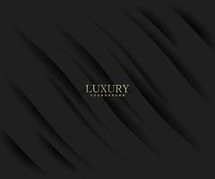 Abstract black luxury background with shiny lines. Elegant modern design vector