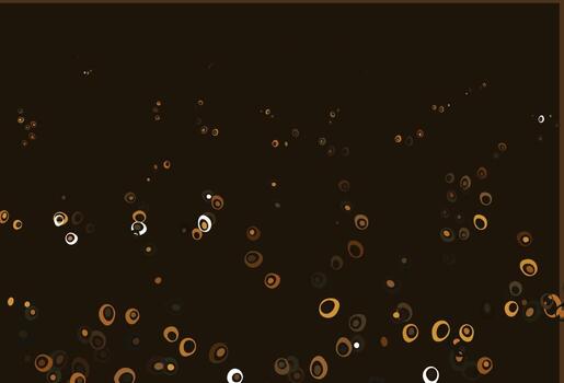 Light Yellow, Orange vector texture with disks.