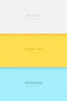 Set of abstract geometric square pattern with white, blue, yellow background. Trendy pastel color tile texture collection. Can use for cover, poster, banner web, flyer, Print ad. Vector illustration.