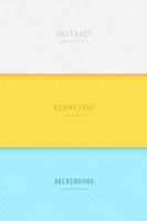 Set of abstract geometric square pattern with white, blue, yellow background. Trendy pastel color tile texture collection. Can use for cover, poster, banner web, flyer, Print ad. Vector illustration.