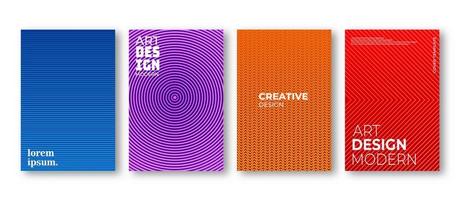 Minimal cover design. Colorful halftone gradient. Future geometric pattern vector