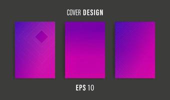 Purple gradation background vector image with line pattern