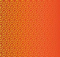 vector illustration of orange background with hexagonal stripes