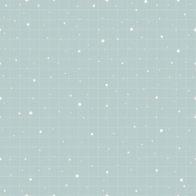 Winter seamless pattern The sky with a snow-white dot on the blue background and a square grid as a wallpaper. New year backdrop Design used for fabric, textile, publication, vector illustration