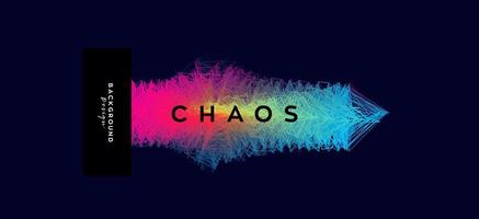 Conceptual colorful chaos background. Abstract creative scribble line wave. Modern vector scratch illustration.