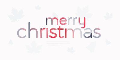 Christmas text design with colorful line wave vector