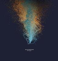 Abstract colorful particle wave background. vector