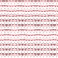 Seamless pattern Heart-shaped backgrounds arranged in a row Design for Print, wallpaper, fabric, textile Vector illustration