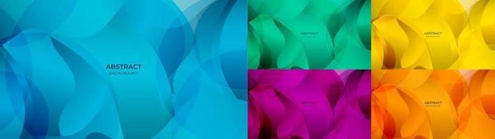 Abstract background with colorful gradient blue, green, yellow, purple and orange  design. Vector illustration