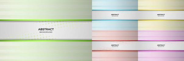 Abstract background line gradient green, blue, yellow, red and purple style. Vector illustration