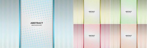 Abstract background line gradient blue, yellow, green, red and orange style. Vector illustration