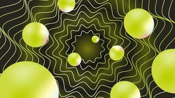 gradient ball op art abstract background vector