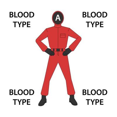 blood type character illustration design