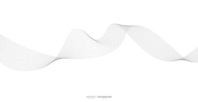 Abstract wavy stripes on a white background isolated. Wave line art, Curved smooth design. Vector illustration EPS 10.