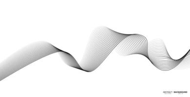 Abstract wavy stripes on a white background isolated. Wave line art, Curved smooth design. Vector illustration EPS 10.