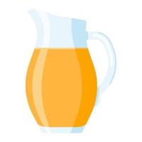 Jug of Orange Juice vector