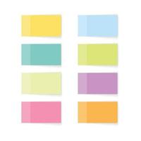 sticky notes set vector