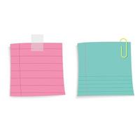 sticky notes set vector