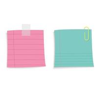 sticky notes set vector