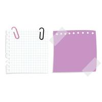 sticky notes set vector