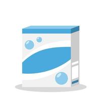 Washing powder flat vector icon