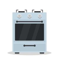 kitchen stove flat vector icon