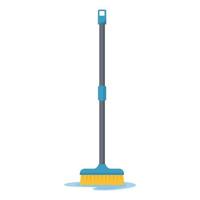 Cleansing mop flat vector icon