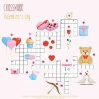 Printable crossword puzzle vector