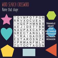 Printable word search puzzle vector