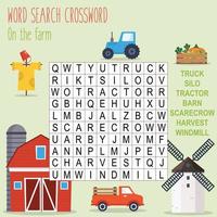 Printable word search puzzle vector