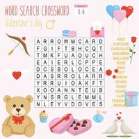 Printable word search puzzle vector