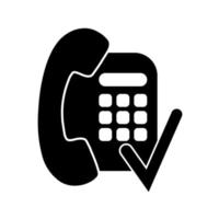 Phone icon Telephone icon symbol for app and messenger vector